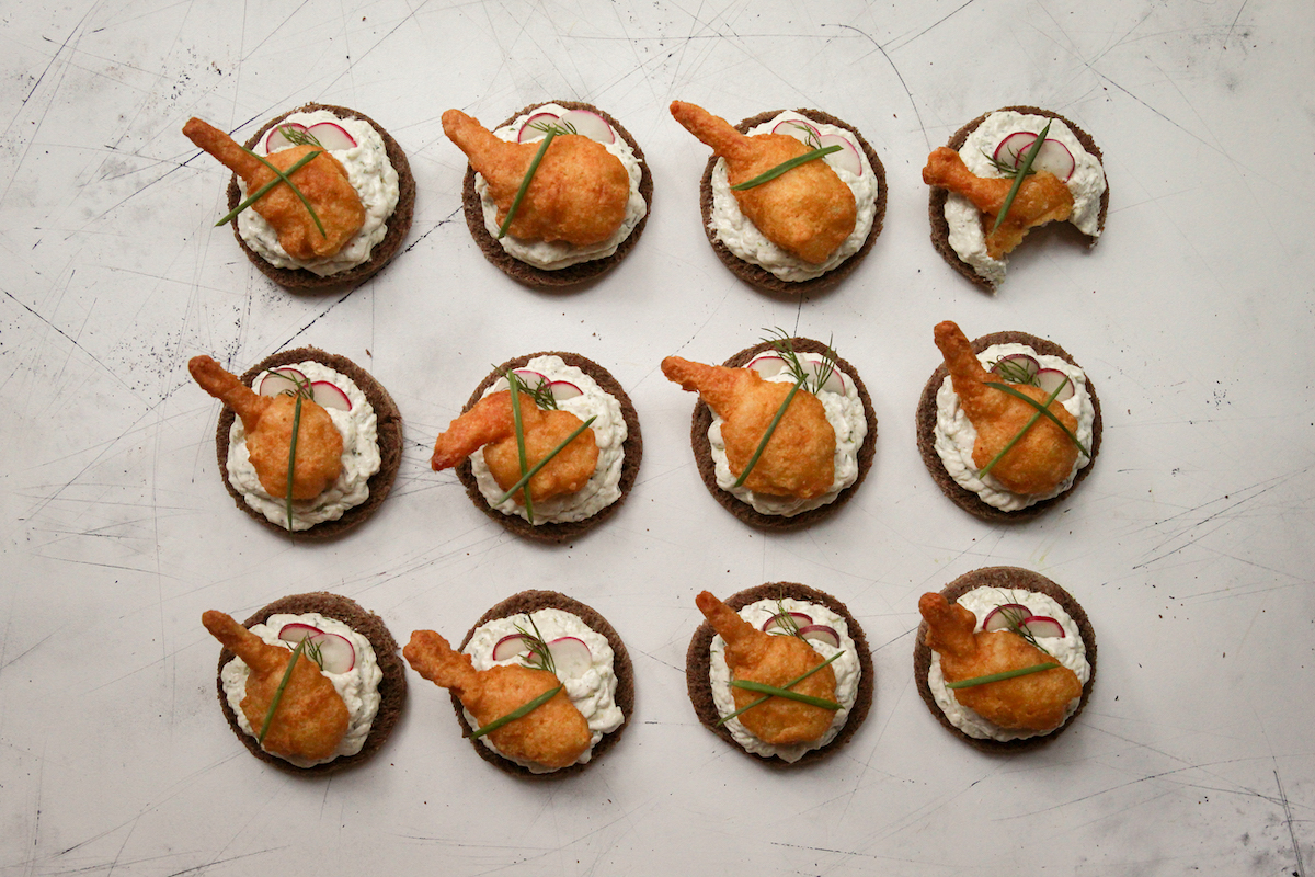 Crispy Shrimp Canapés - Sandy Eats